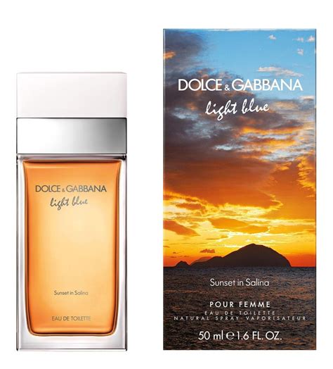 dolce gabbana light blue sunset in salina